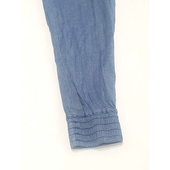 7 for all mankind linen blend cropped jogger pants women's 29 ALTERED - Picture 3 of 10